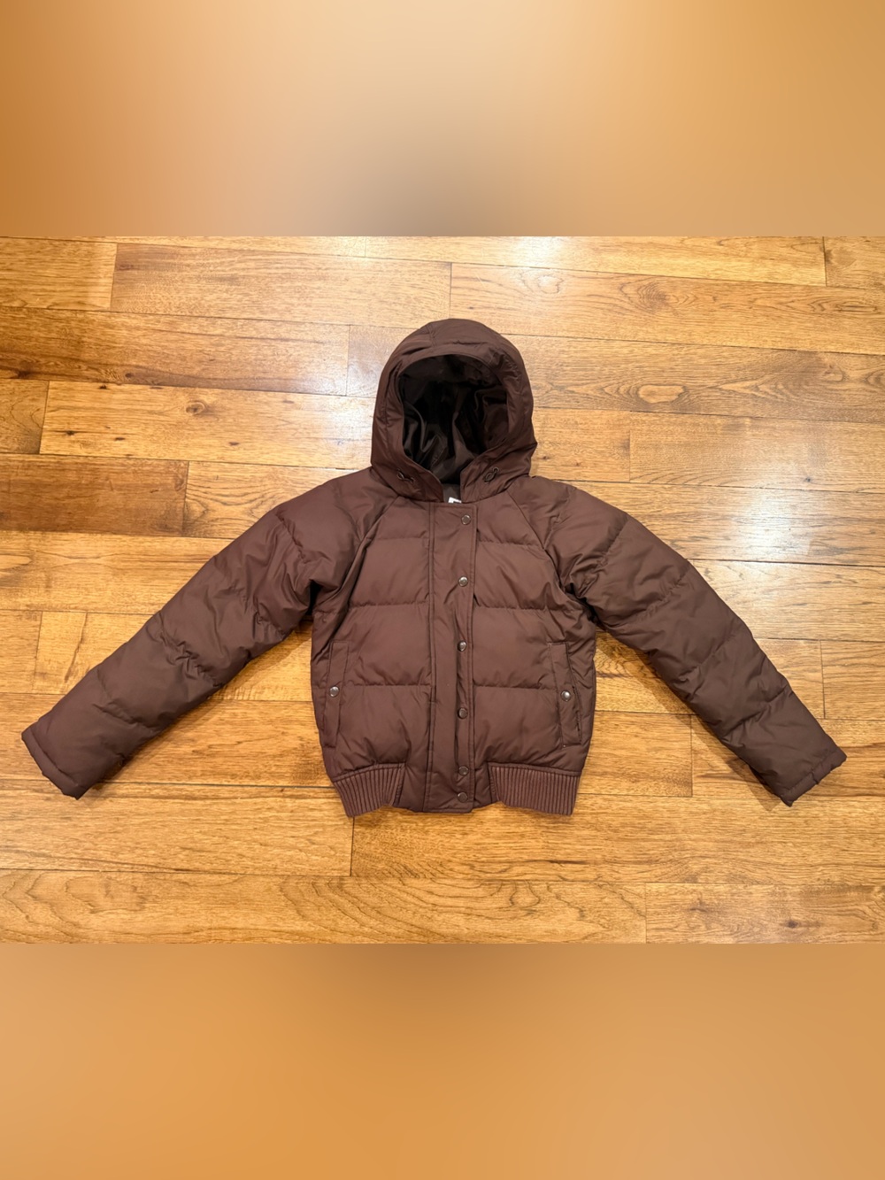 Gap Brown Hooded Puffer Jacket